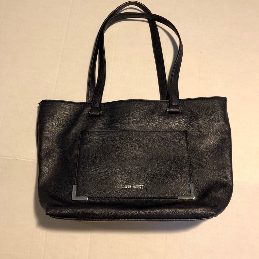Nine West faux leather navy shoulder bag